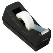 Scotch - Desktop Tape Dispenser, 1" Core, Weighted Non-Skid Base - Black