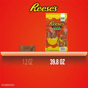 REESE'S Milk Chocolate and Peanut Butter Eggs Candy, Easter, Bulk Bag (39.8 oz, 65 Pieces)
