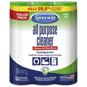 Sprayway All-Purpose Disinfectant Cleaner, 19 oz. cans (Choose Pack Size)