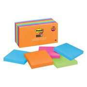 Post-it Notes Super Sticky, 3" x 3", Energy Boost Collection, 14 Pads, 1,260 Total Sheets