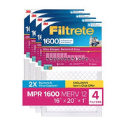 Filtrete Ultra Allergen 2X Bacteria and Virus Filter, 1600 MPR (4 pk.)
