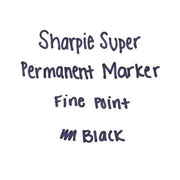 Sharpie Super Permanent Markers, Select Color (Fine, 12 ct.)