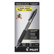 Pilot - G2 Gel Roller Ball, Retractable, Fine, Various Colors - 12 Pens