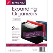 Smead Expanding Organizers, 13-Pocket, Letter Size, Assorted Colors - 2 Pack