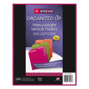 Smead® Organized Up Heavyweight Vertical Folders, Assorted Bright Tones, 6pk.
