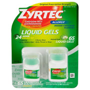 Zyrtec 24 Hour Allergy Relief Liquid Gels (65 ct.)