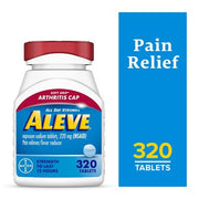 Aleve Naproxen Sodium Pain Reliver Tablets, Soft Grip Arthritis Cap (320 ct.)