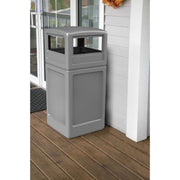 Commercial Zone Square Waste Container with Dome Lid, 42 Gal (Choose Your Color)