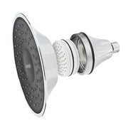 VivaSpring Filtered Showerhead in Chrome with Slate or Obsidian Face