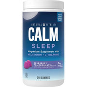 Natural Vitality CALM Sleep Gummies, 3 mg. Melatonin, Blueberry Pomegranate (240 ct.)