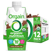 Orgain Organic Nutrition Shake, Creamy Chocolate Fudge (11 fl. oz., 12 pk.)