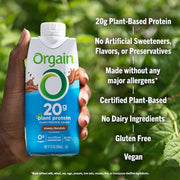 Orgain Plant Based Protein Shake, Chocolate (11 fl. oz. 12 pk.)