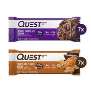 Quest Nutrition Chocolate Peanut Butter and Double Chocolate Chunk Protein Bars Variety Pack (14 ct.)