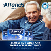 Attends Adult Incontinence Brief L Heavy Absorbency Contoured, DDA30, Heavy to Severe, 24 Ct